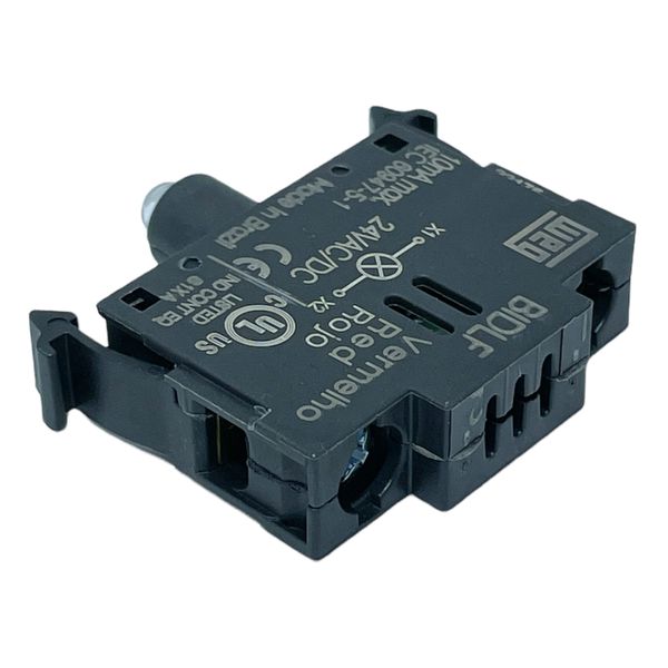 Bloco De Iluminação Led Vermelho 24vca/cc Botão Cswbidlf1e26