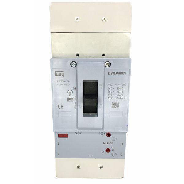 Disjuntor Caixa Moldada 250A Weg DWB400N-250 Ajuste 200-250A