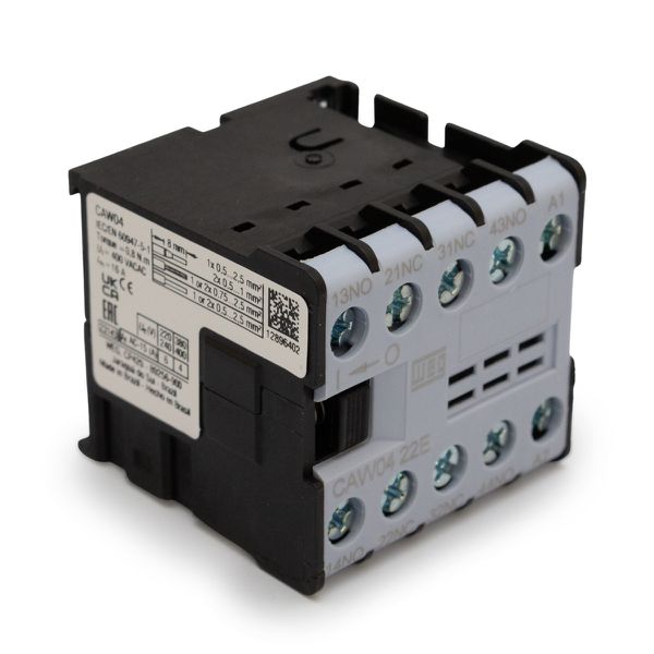Contator Mini Auxiliar 6a Weg Caw04 2na+2nf 110v Azul