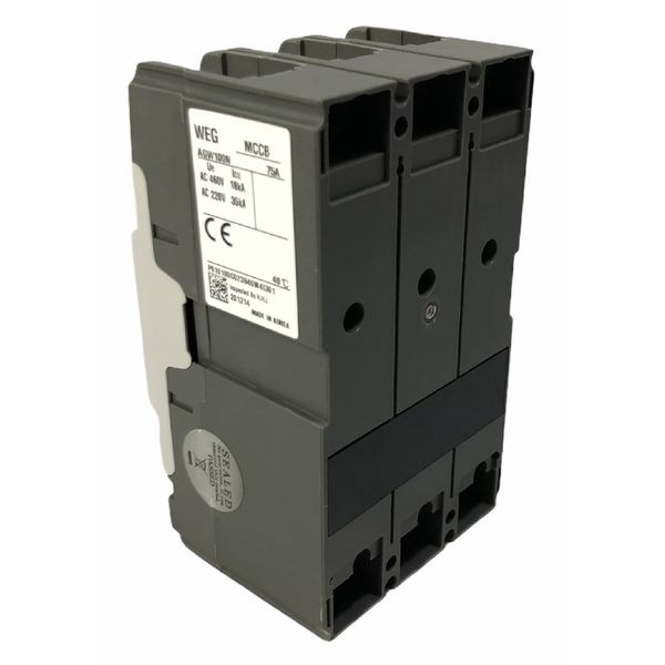 Disjuntor Caixa Moldada 75a Weg Agw100n-dx75-3 (65ka 220v)