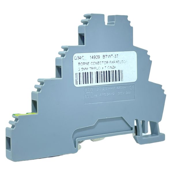 Borne Sak Conector 2,5mm Tipo Parafuso Triplo+t Weg Btwt-3t