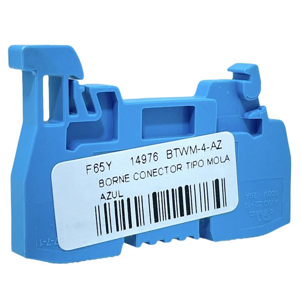 Borne Sak Conector 4mm Azul Tipo Mola Weg Btwm-4-az