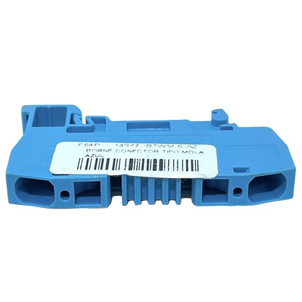 Borne Sak Conector 6mm Azul Tipo Mola Weg Btwm-6-az