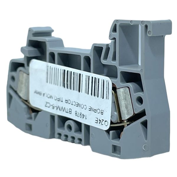 Borne Sak Conector 6mm Cinza Tipo Mola Weg Btwp-10-az