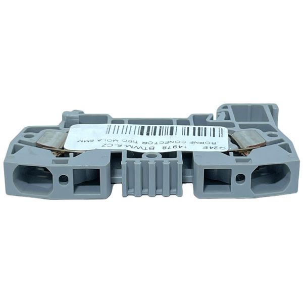 Borne Sak Conector 6mm Cinza Tipo Mola Weg Btwp-10-az