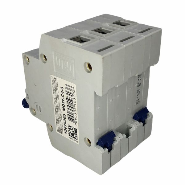 Disjuntor Tripolar Weg Din 4a Curva C 3ka MDW-C4-3