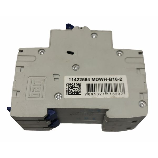 Disjuntor Bipolar 16A Curva B 440Vca 10KA Weg MDWH-B16-2