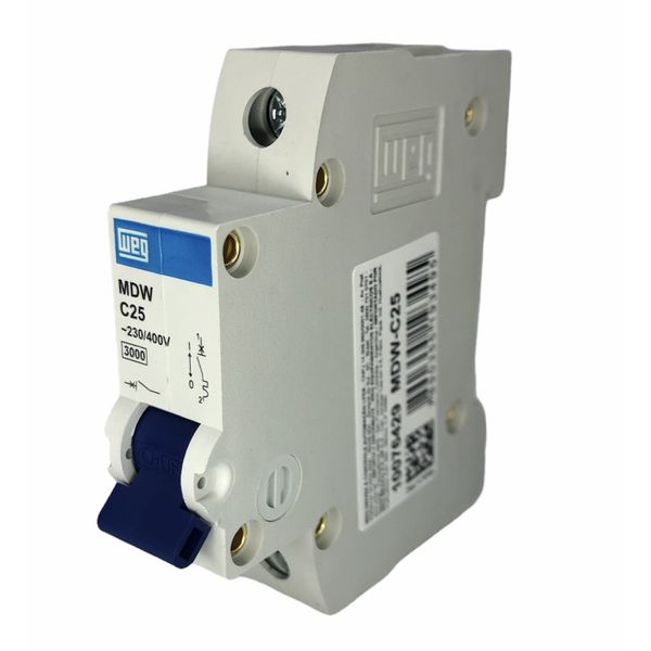 Disjuntor Unipolar Weg 25a 3ka Curva C Mdw-c25