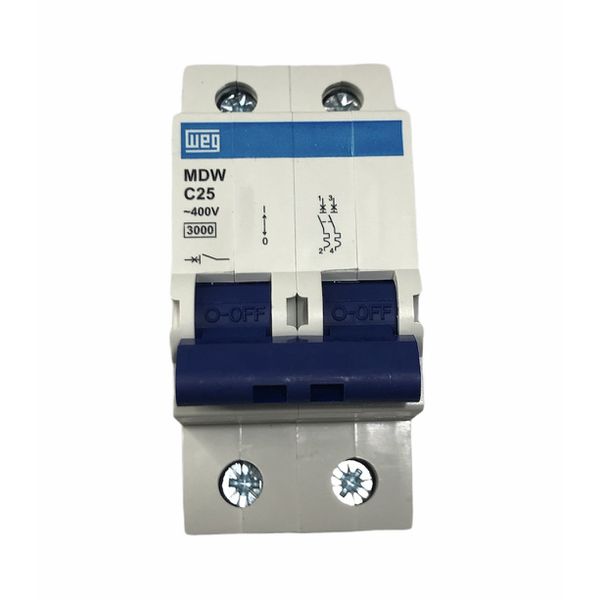 Disjuntor Bipolar Weg 25a Curva C 3ka MDW-C25-2 10076431
