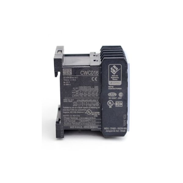 Contator 3p 16a 24vcc Mini 1nf Weg 12486697