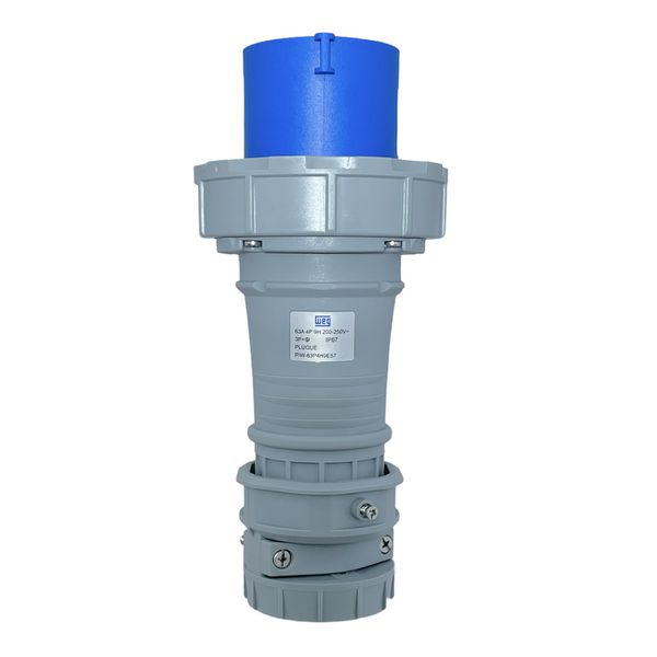 Plugue Industrial 3p+t 63a 9horas Azul 220-250v Weg 12821000