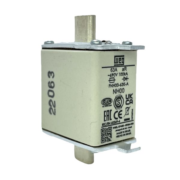 FUSIVEL NH00 63A ULTRA RAPIDO