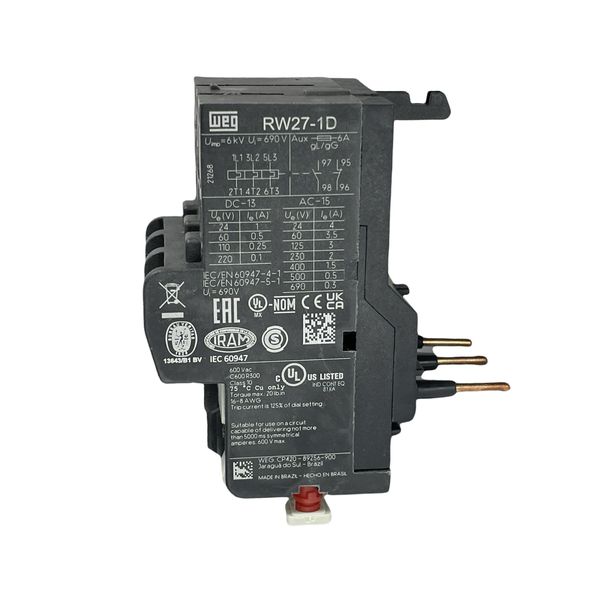 Rele De Sobrecarga 1.2-1.8A Weg RW27-1D3-D018 10045632