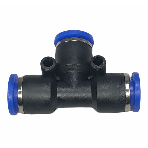 Conexão Pneumatica União Tee Fluir 06mm Plástica Engate Rapido