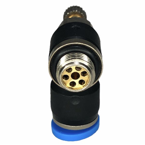 Conexão Pneumatica Cotovelo C/ Controle De Fluxo Fluir 08mm