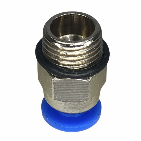Conexão Pneumatica Reta Fluir Tubo 04mm x Rosca 1/8 BSP 