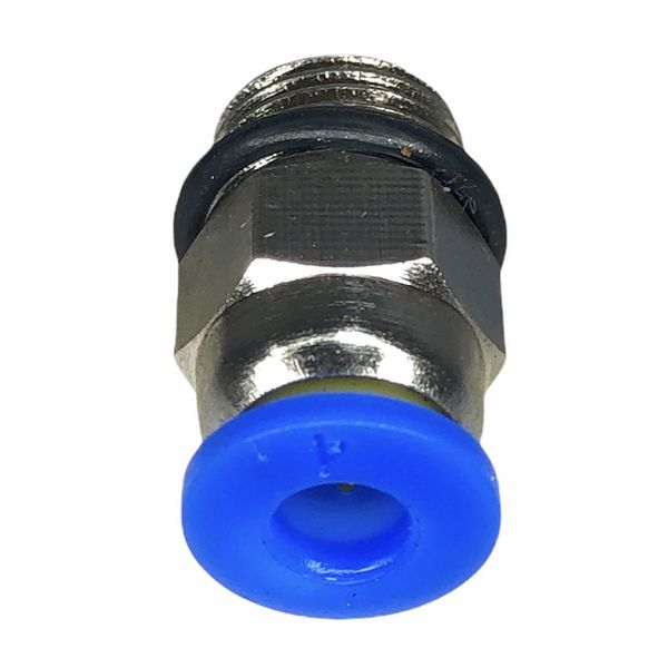 Conexão Pneumatica Reta Fluir Tubo 04mm x Rosca 1/8 BSP 
