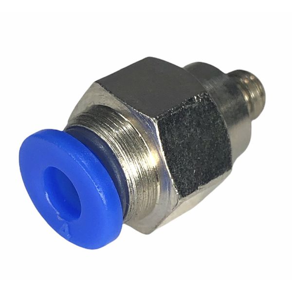 Conexão Pneumatica Reta Fluir Tubo 04mm x Rosca M5 BSP