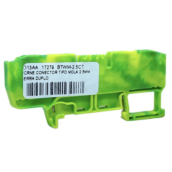 Borne Sak Conector 2,5mm Verde Tipo Mola Duplo Weg Btwm2,5ct