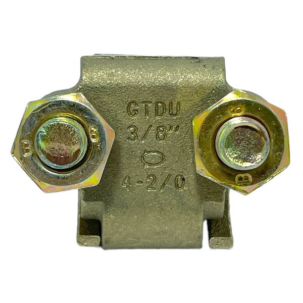 Grampo Terra Duplo Com Parafuso em U 3/8 Intelli