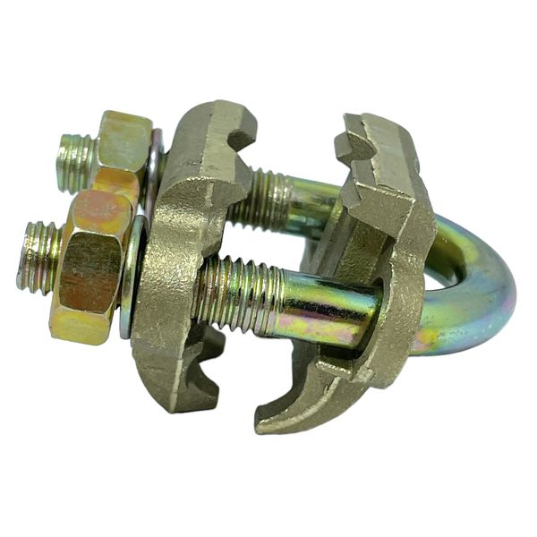 Grampo Terra Duplo Com Parafuso em U 3/8 Intelli