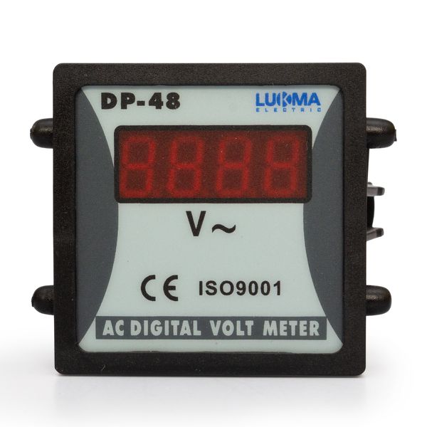Voltímetro Digital Quadrado 220Vca 48x48mm 0-600V LK-DP348 Lukma