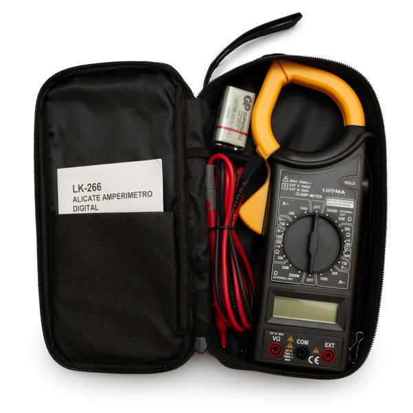 Alicate Amperímetro Portátil 1000V LK-266 Lukma