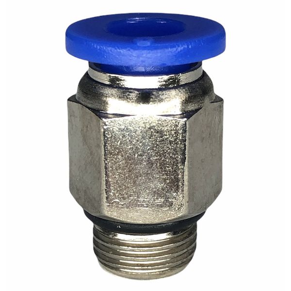 Conexão Pneumatica Reta Fluir Tubo 06mm x Rosca 1/8 BSP