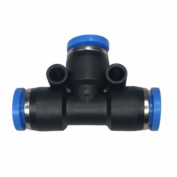 Conexão Pneumatica União Tee Fluir 08mm Plástica Engate Rapido