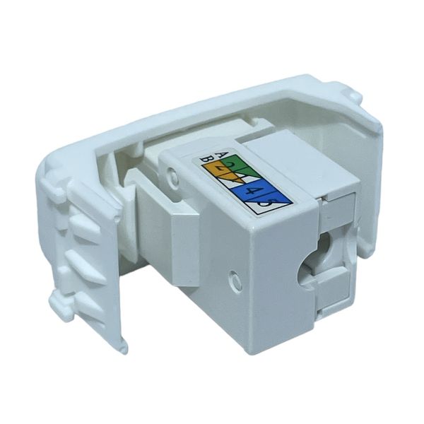 Módulo Tomada RJ45 C/ Kestone CAT 5E Composé Branco 13206662
