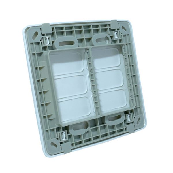 Placa 4x4 2 Posições Horizontal Branca +sup Composé 13295560