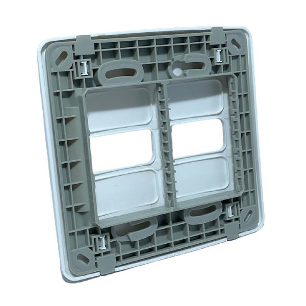 Placa 4x4 2 Posições Horizontal Branca +Sup Composé 13295560