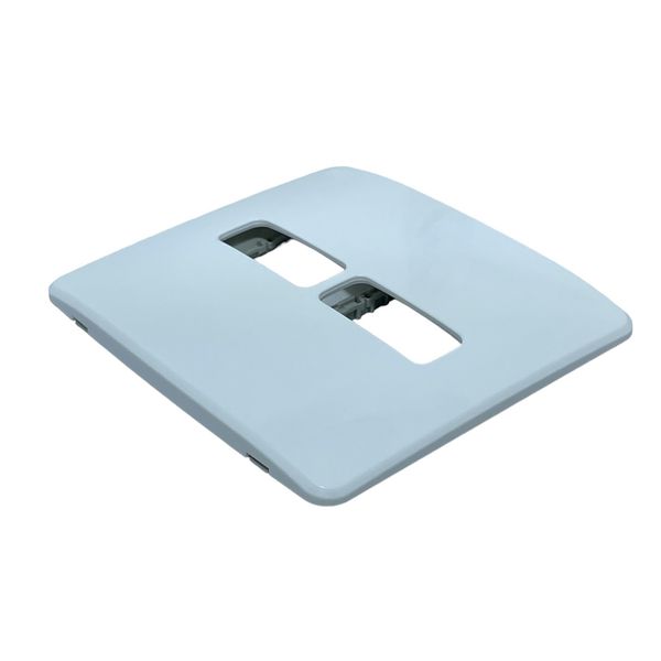 Placa 4x4 2 Posições Horizontal Branca +Sup Composé 13295560