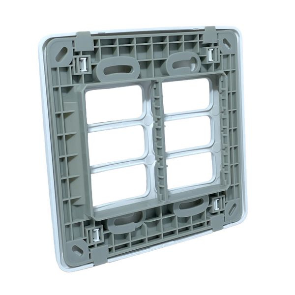 Placa 4x4 6 Posições + Suporte Branca Composé Weg 13295563
