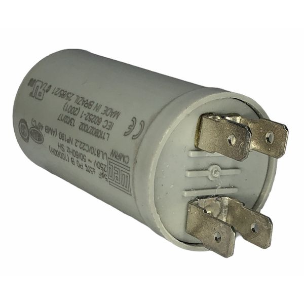Capacitor Fixo De Polipropileno Weg 250V 5UF Terminal Faston Duplo
