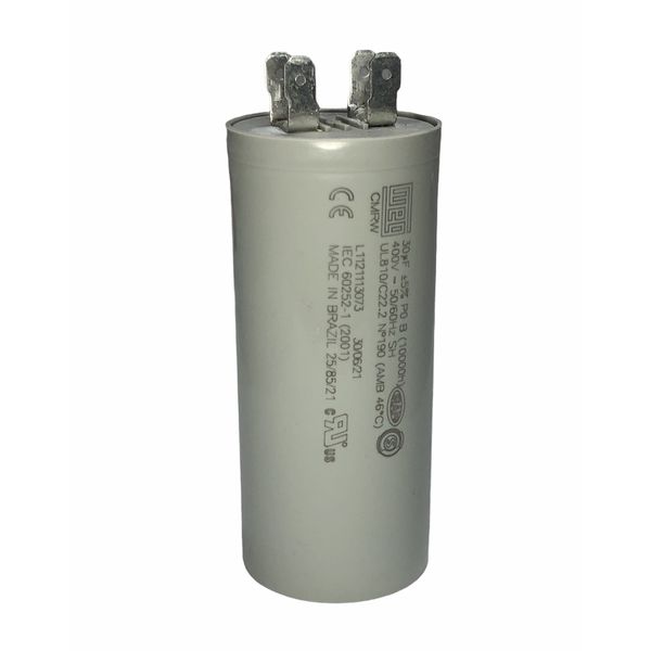 Capacitor Fixo De Polipropileno Weg 400V 30UF Terminal Faston Duplo