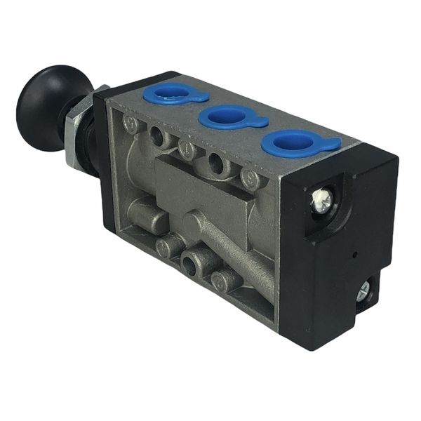 Valvula Pneumatica Botão Trava 1/4BSP 5 Vias 2 Posições Werk Schott