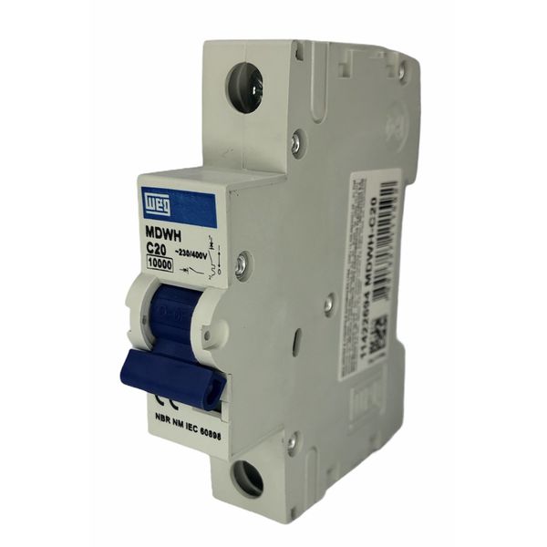 Disjuntor Unipolar 20A Curva C 440Vca 10KA Weg MDWH-C20