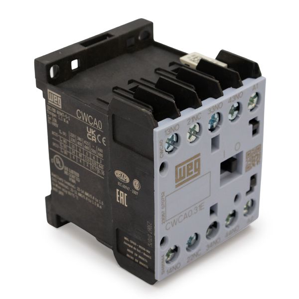 Mini Contator Auxiliar 10a 220vca 3na+1nf Weg Cwca0-31-00-v2