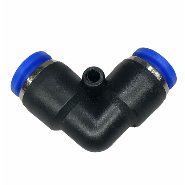 Conexão Pneumatica União Cotovelo Fluir Tubo 08mm Plastica 