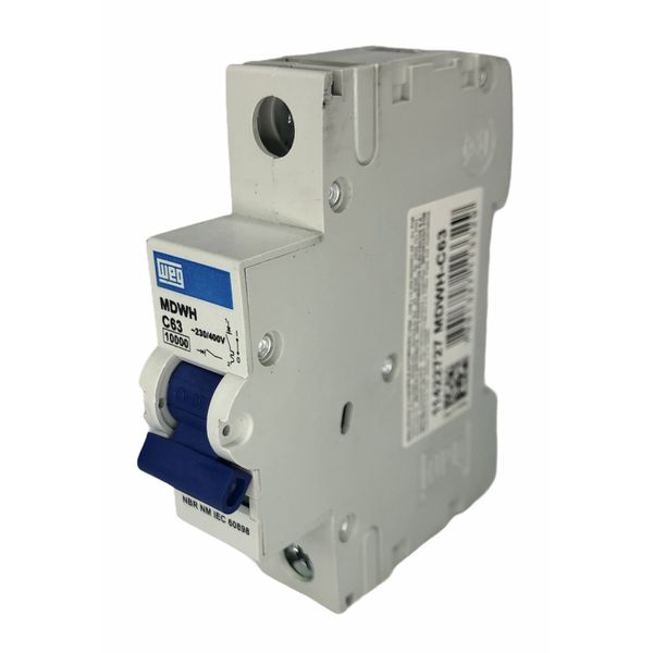 Disjuntor Unipolar 63A Curva C 440Vca 10KA Weg MDWH-C63