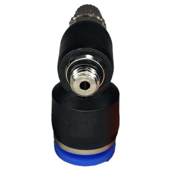 Conexão Pneumatica Cotovelo C/ Controle De Fluxo Fluir 06mm