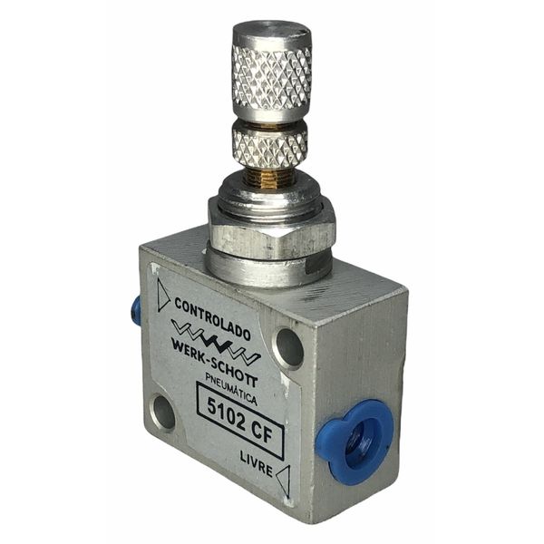 Valvula Pneumatica Controle De Fluxo 1/8 Werk Schott 5102cf