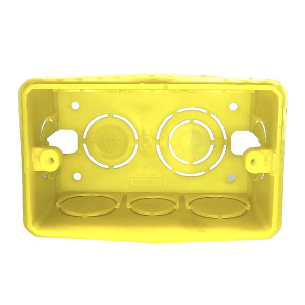 Caixa Retangular 4 X 2 De Embutir Tramontina Amarela