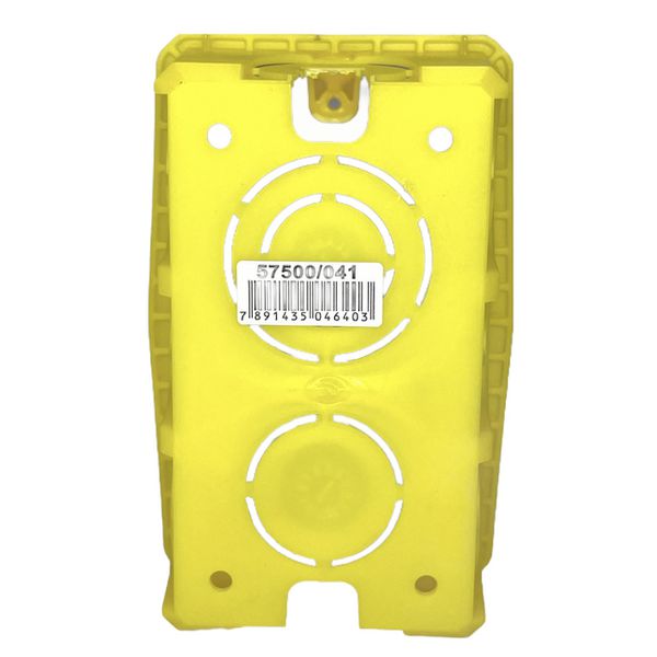 Caixa Retangular 4 X 2 De Embutir Tramontina Amarela