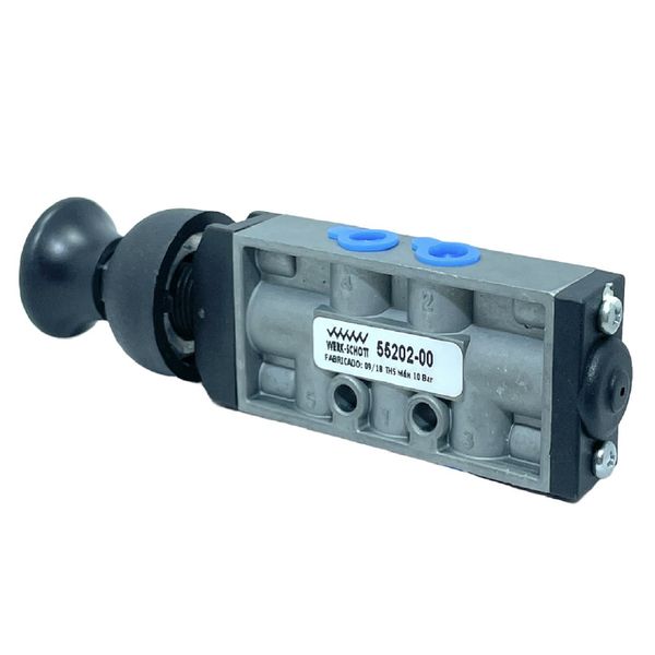 Valvula Pneumatica Botão Mola 1/8 5 vias 2 Posições Werk Schott