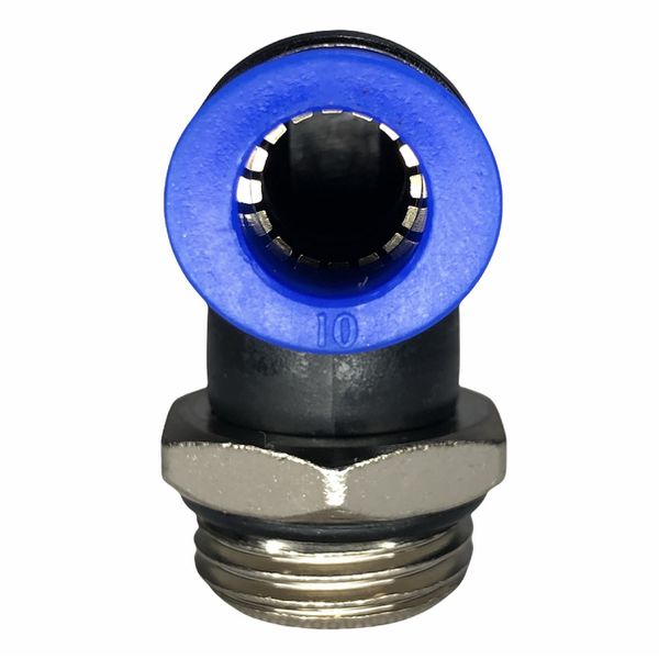 Conexão Pneumatica Cotovelo Fluir Tubo 10mm x Rosca 1/2 BSP 