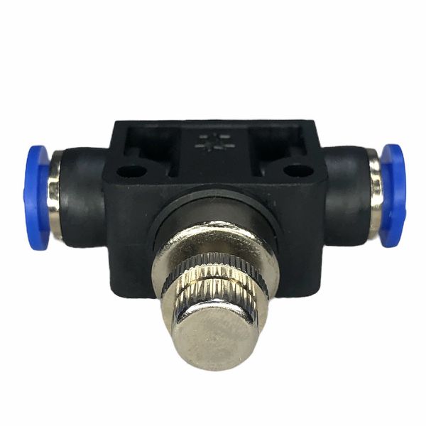 Conexão Pneumatica Controlador Fluxo Linear Fluir Tubo 08mm