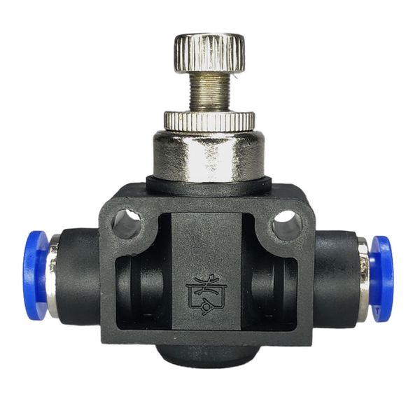 Conexão Pneumatica Controlador Fluxo Linear Fluir Tubo 06mm 