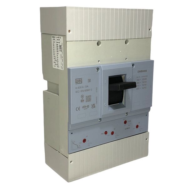 Disjuntor Caixa Moldada 630A Weg DWB800S630-3DA 440-630A (65KA 220V)